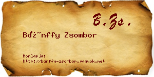 Bánffy Zsombor névjegykártya